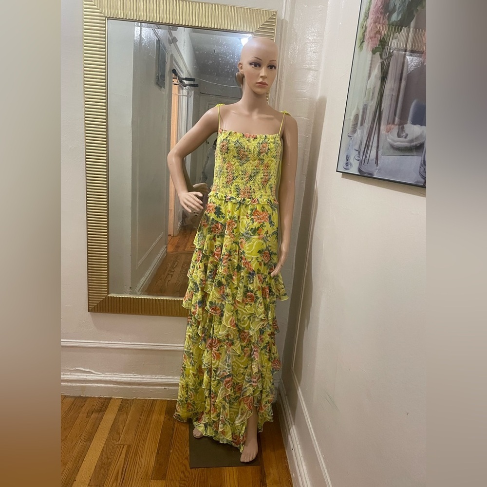Alice + Olivia Vibrant Floral Maxi Dress - Picture 3 of 16